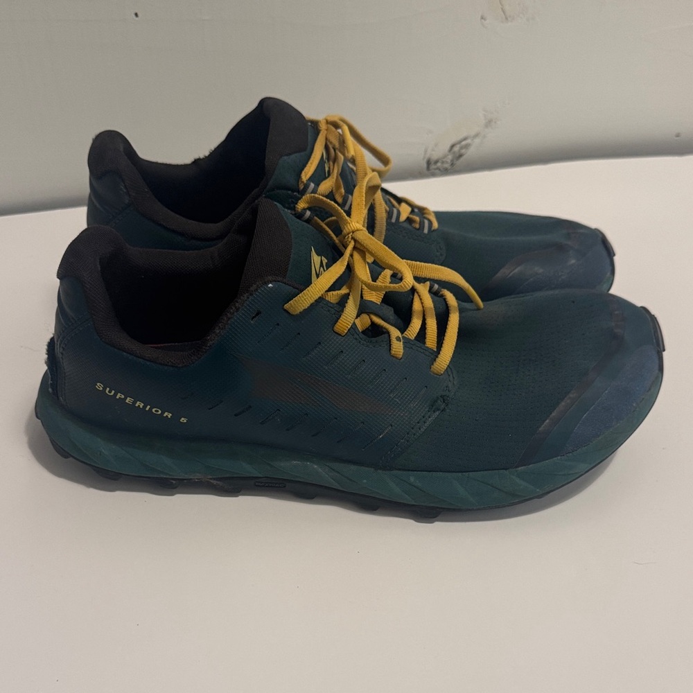Men's Altra Superior 6 Shoes - Teal and Yellow